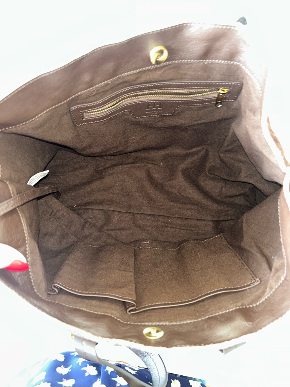 Haute Hippie Suede Leather Tote Shoulder Bag & Wallet in Dark Chocolate Brown - Picture 14 of 16